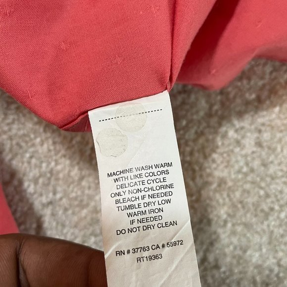 Perry Ellis long sleeve Salmon button down shirt - Picture 4 of 4